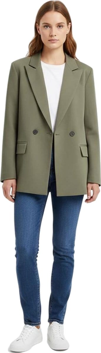 Oversized Blazer Dames - Colbert - Jasje - Mode - Groen - Maat S