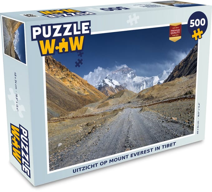 Puzzel Uitzicht op Mount Everest in Tibet - Legpuzzel - Puzzel 500 stukjes