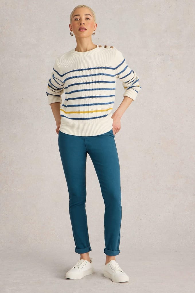 White Stuff Janey Jegging Dark Teal Taglia: 6 REGULAR | Pantaloni Outlet | Donna | Ciano