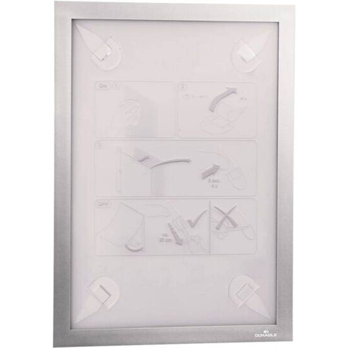 Durable 484323 Documenthouder Zilver (b x h) 236 mm x 323 mm DIN A4 staand, DIN A4 liggend