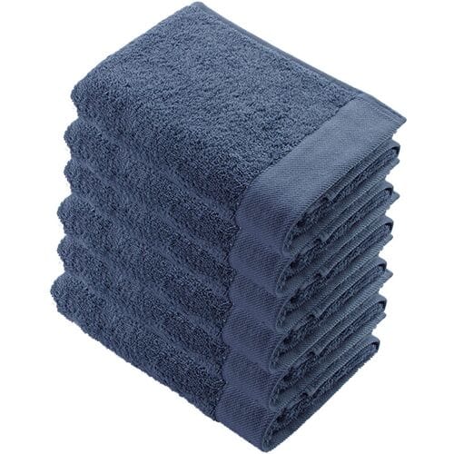Walra Remade Cotton Handdoek 60 x 110 cm 550 gram Blauw - 6 stuks