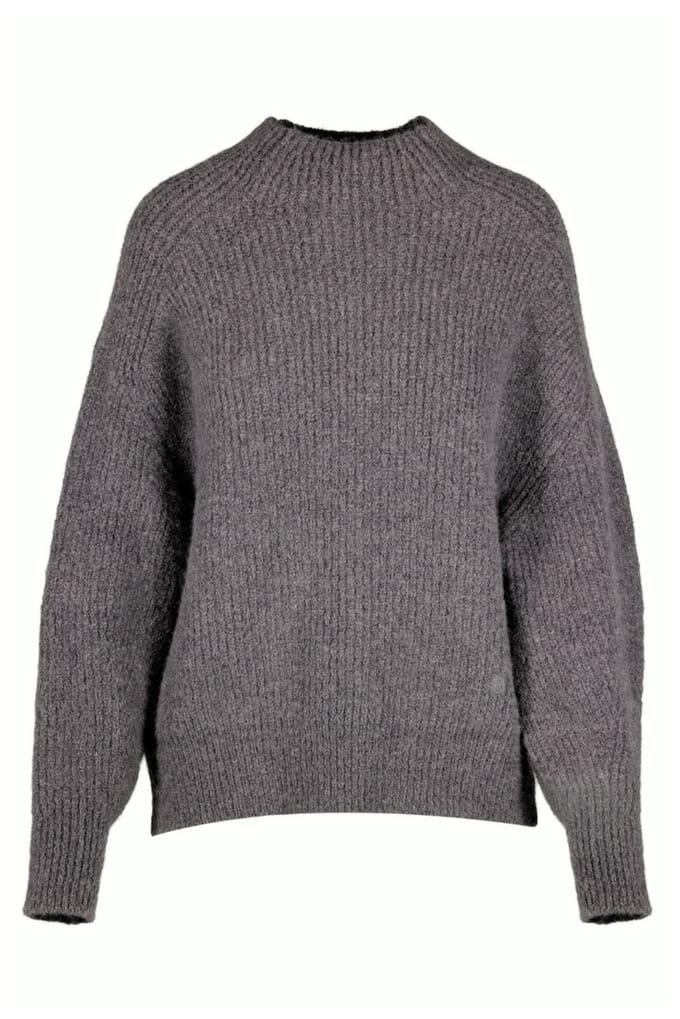 BENU Grijze Dames Alpaca Wollen Trui