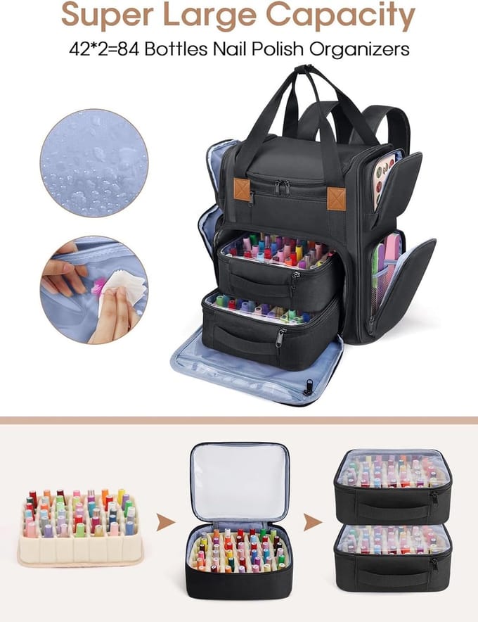 Nagellak Koffer - Nagel Koffer - Nagellak Organizer - Beautyopslag