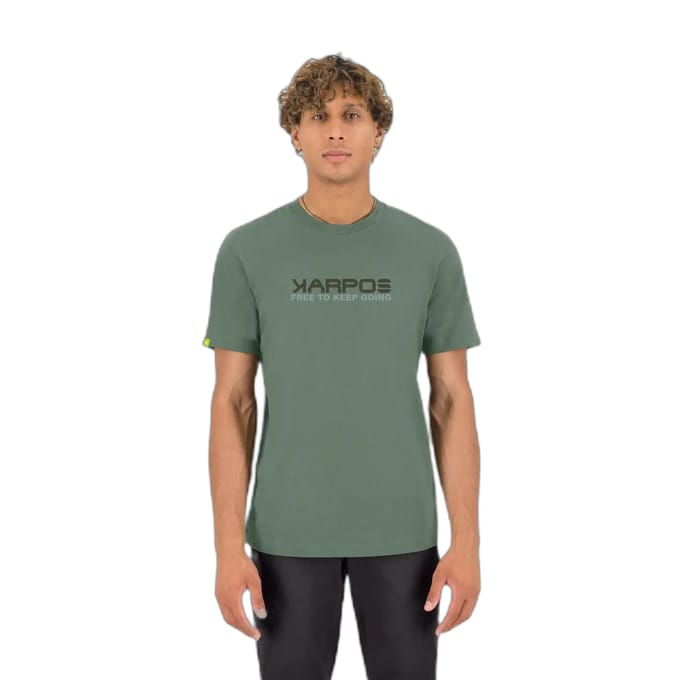 Karpos Loma Cotton T-shirt Met Korte Mouwen Groen M Man