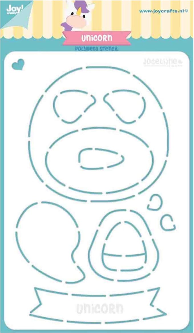 Joy!Crafts Embosstencil polybesa Jocelijne Eenhoorn