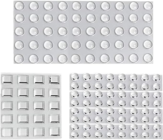 Solidchoice - 134 Transparante Rubber Voetjes voor Meubels en Deuren