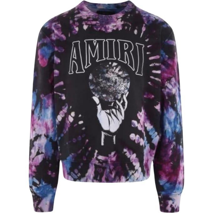 Amiri Crystal Ball tie-dye paars sweatshirt