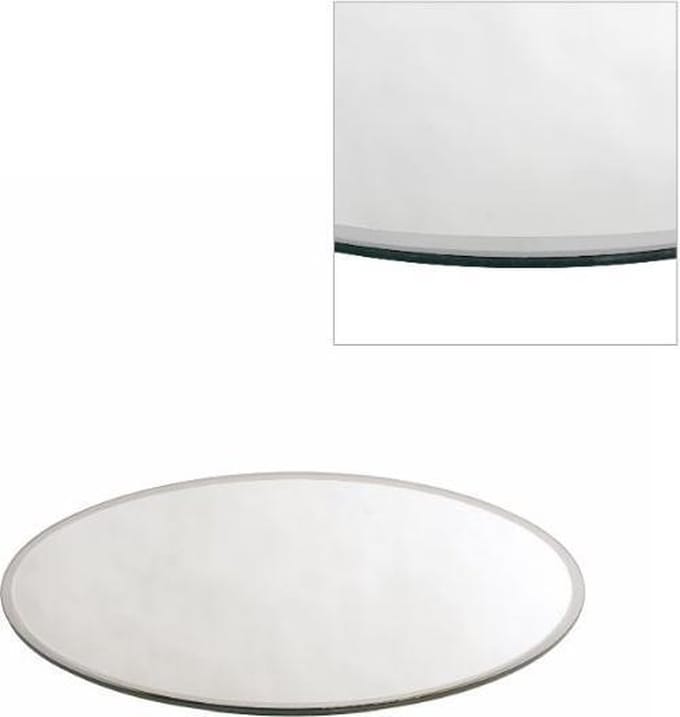 Spiegelplaat Ronde Ø 25cm afgeschuinde rand (1 pc)