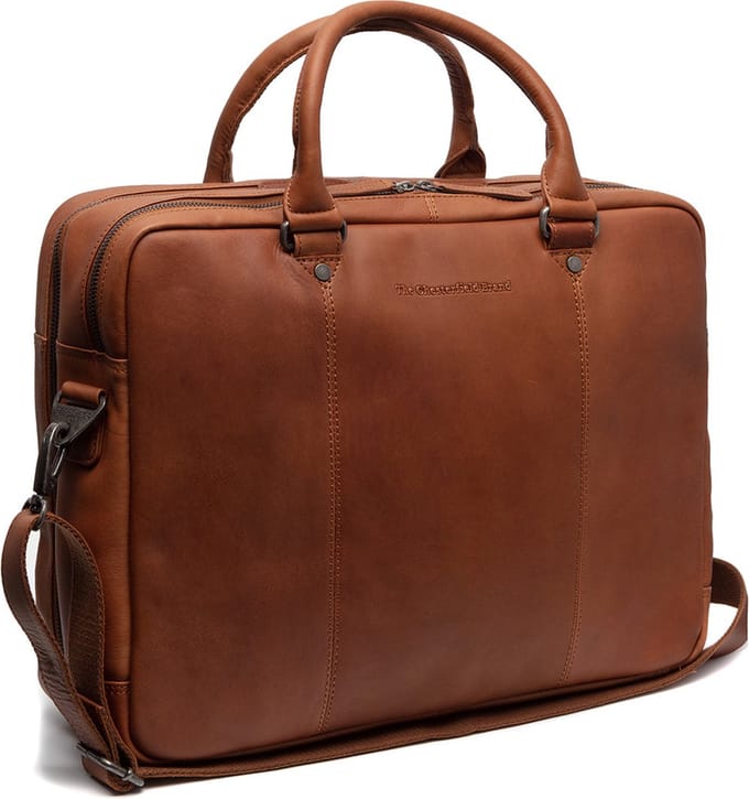 Leren Laptoptas - The Chesterfield Brand Boston Cognac
