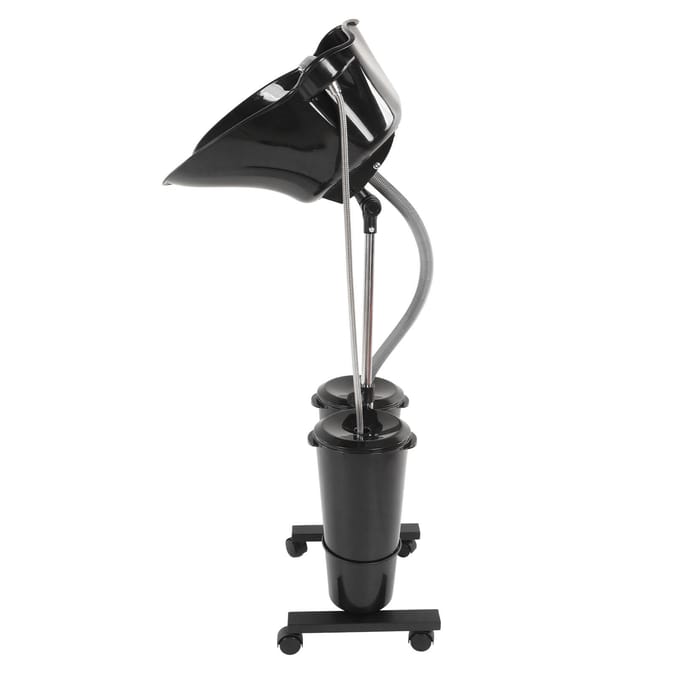 Draagbare Shampoo Unit Elektrische Pomp Emmer Afvoerslangen Shampoo Bekken US Plug gray
