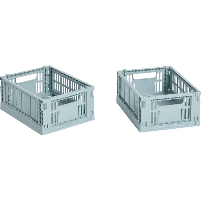 HAY Colour Crate Mini set van 2 - dusty blue