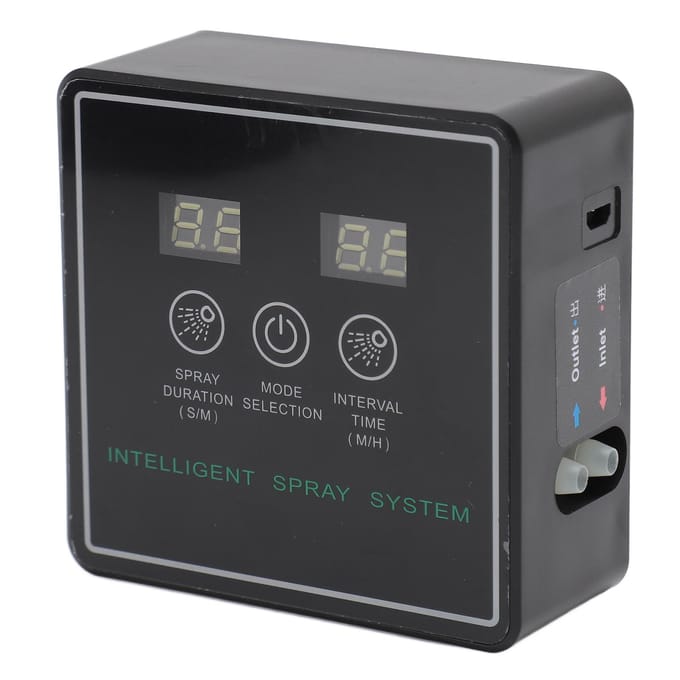 Système de brumisation pour reptiles avec minuterie simulant les précipitations Système de pulvérisation intelligent avec omnidirectionnel black