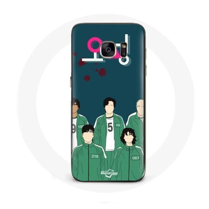 Samsung Galaxy S7 hoesje Inktvis Game Poster Karakters Art