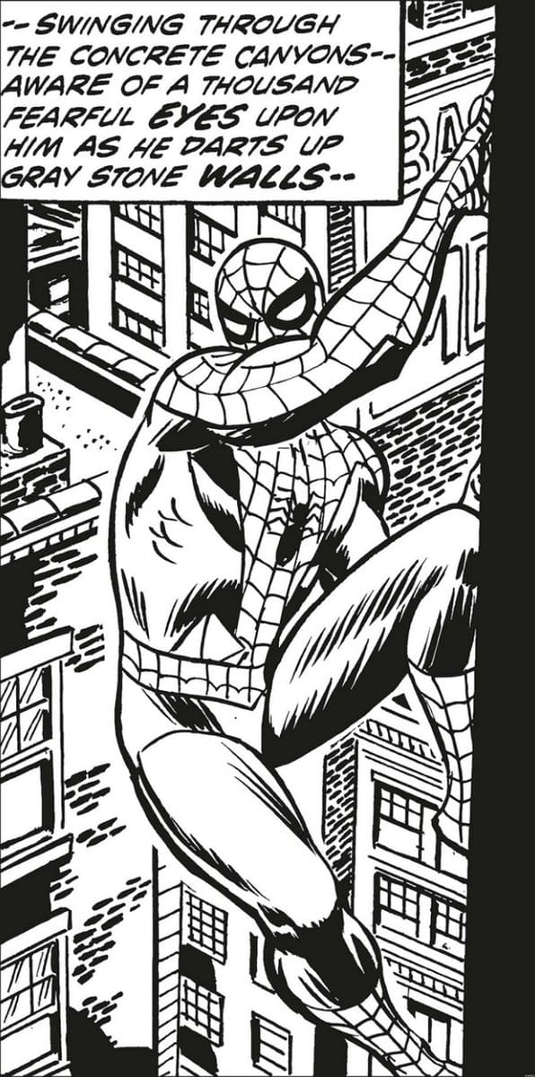 Fotobehang - Spider-Man Classic Climb 100x200cm - Vliesbehang