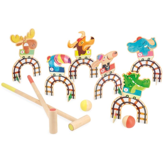 Janod - Applepop - Croquet achtbaan spel