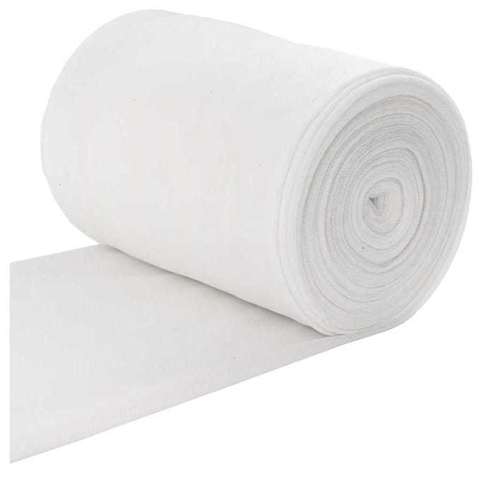 vidaXL Afvoerpijp Wit 16 x 2000 cm Stof