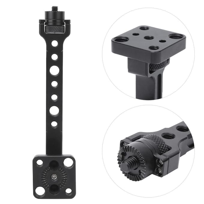 360 Graden Verstelbare Monitor Uitbreidingsbeugel Ondersteuningshouder voor Ronin SSC Stabilisator black