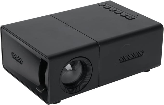 LED projector - Film beamer - Thuis bioscoop - Draagbaar met scherm - 100 inch projectie - Zwart