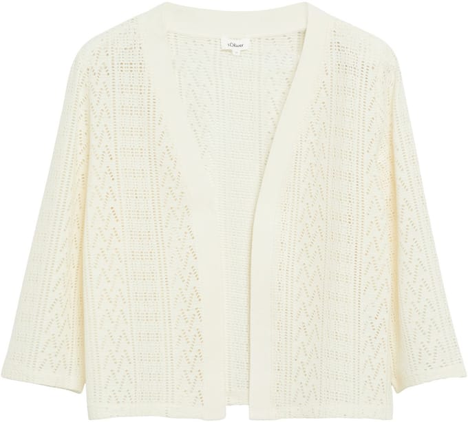 relaxed fit bolero van katoenmix