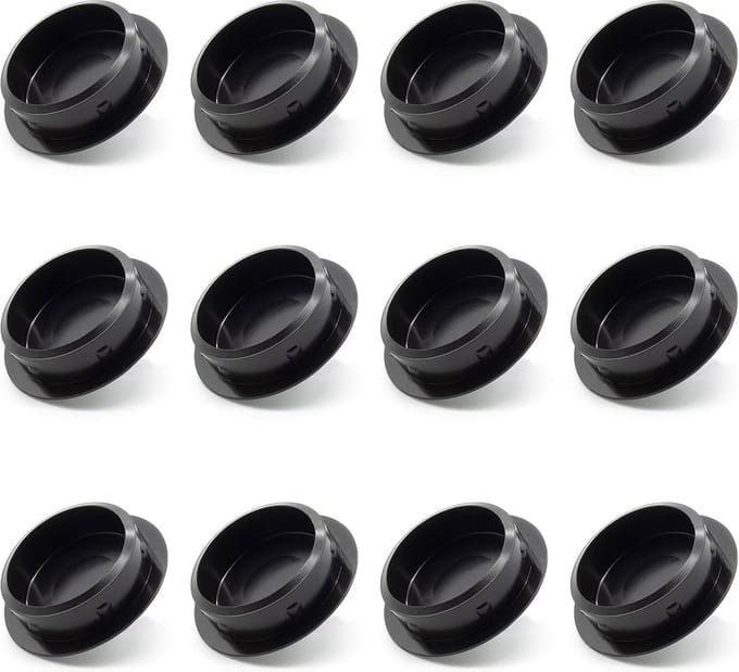 12 Stuks Afdekstoppen voor Ronde Buis Ø 13 mm - Blinde Einddoppen