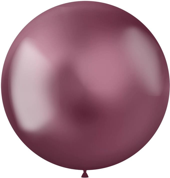 Folat - ballon XL Intense Chrome Pink 48 cm - 5 stuks