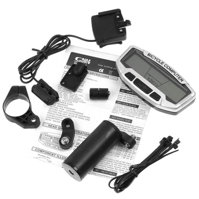 Waterdichte Fiets Digitale LCD Computer Kilometerteller Snelheidsmeter Velometer Auto Backlight 27 zwart
