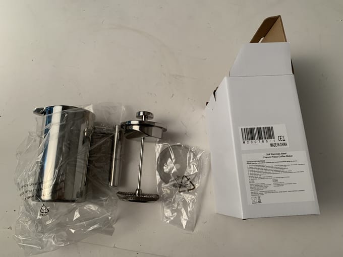 French Press-koffiezetapparaat voor thuiskantoor 350ml zilver
