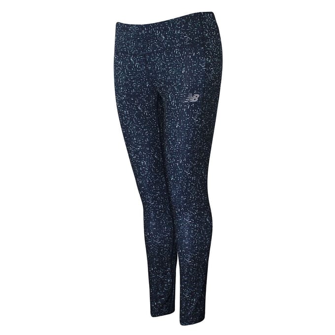 New Balance Bedrukte Navy Impact Legging voor hardloopsters WP11264 MTL