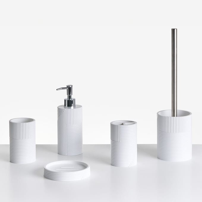 SEPAHUA - Badkameraccessoireset - Wit - Polyresin