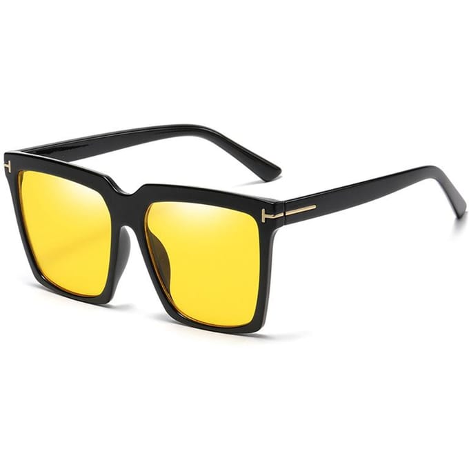 Mode Oversized Vierkante Zonnebril Dames Merk Design UV-bescherming Grote Verloop Vrouwen Bril Lentes De Sol Mujer As picture