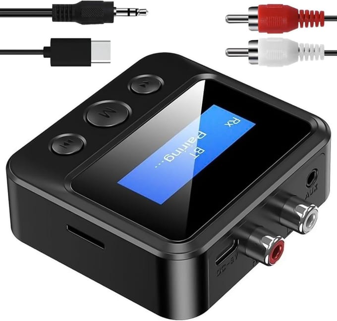 CLVP® Bluetooth Transmitter - Bluetooth Receiver - Adapter - Zwart