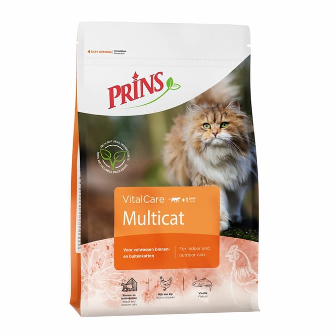 Prins - VitalCare - Multicat - Kattenvoer - 2 x 4kg