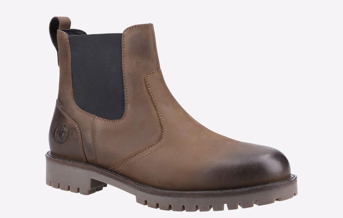 Cotswold Bodicote Leren Bruine Herenlaarzen