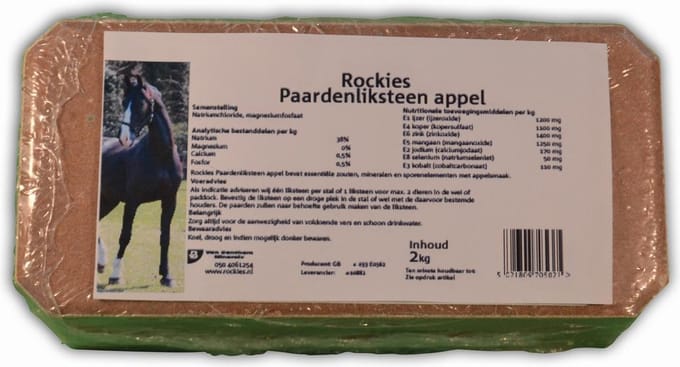 Rockies Liksteen Paard Appel 2 kg