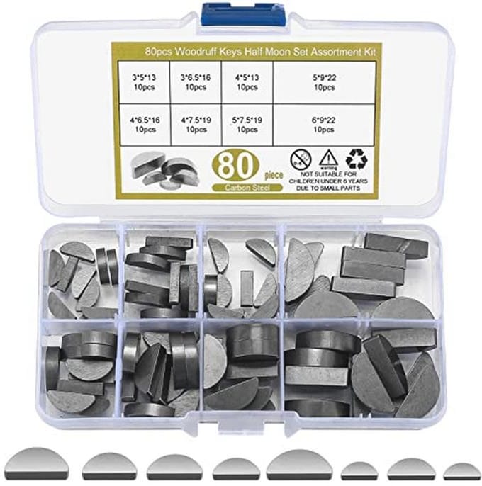 Solidchoice - 80 Delige Set Halve Maan Spiegels voor Diverse Toepassingen