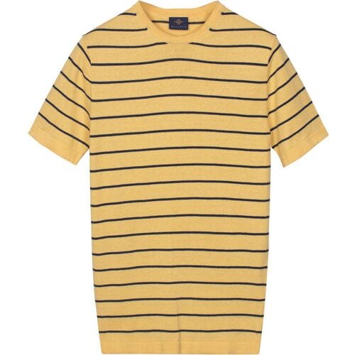 Baileys Trui Crew Neck Breton Stripe Short Sleeve Maisgeel / male