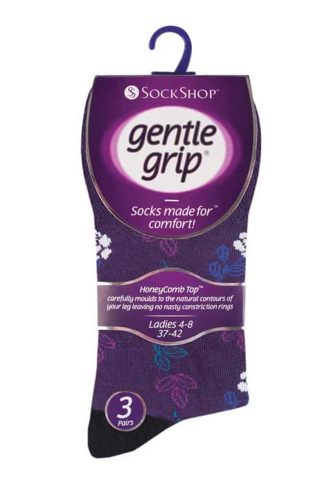 6 paar sokken zonder elastiek damessokken met zachte grip - GG138