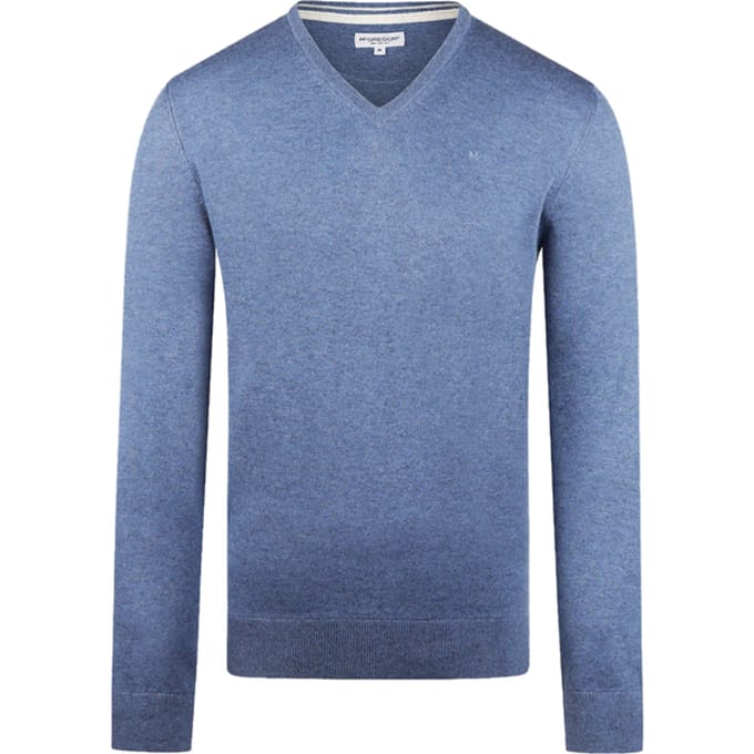 McGregor V-neck Sweater Faded Blue Size: S | Sweaters Outlet | Heren | Blauw