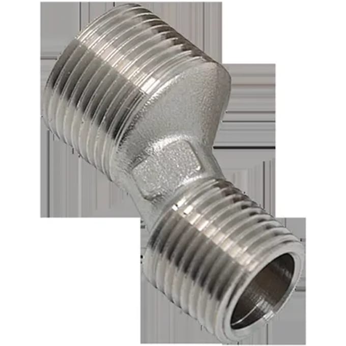 Sanivesk S-koppeling Set 3/4"mx1/2"m Chroom
