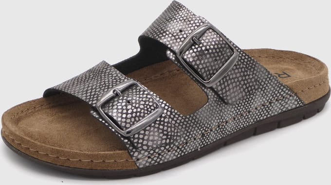 Rohde Dames Slipper - 5872-88 Grijs/Zilver - Maat 38