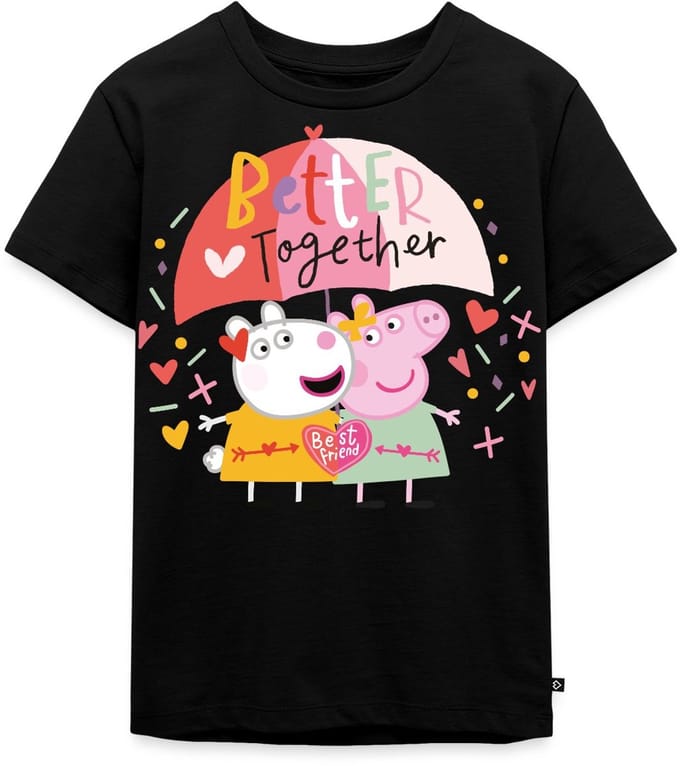 Peppa Pig En Suzy Sheep Better Together Premium T Shirt Kinderen