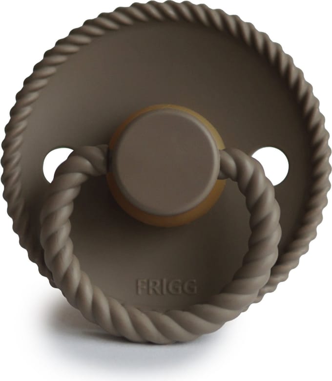 FRIGG - Rope Fopspeen Natuurlijk Rubber - Portobello - T2 (6m+)