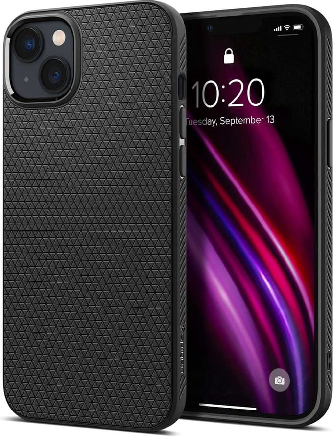 Spigen Liquid Air Apple iPhone 14 Pro Max Hoesje Back Cover Zwart