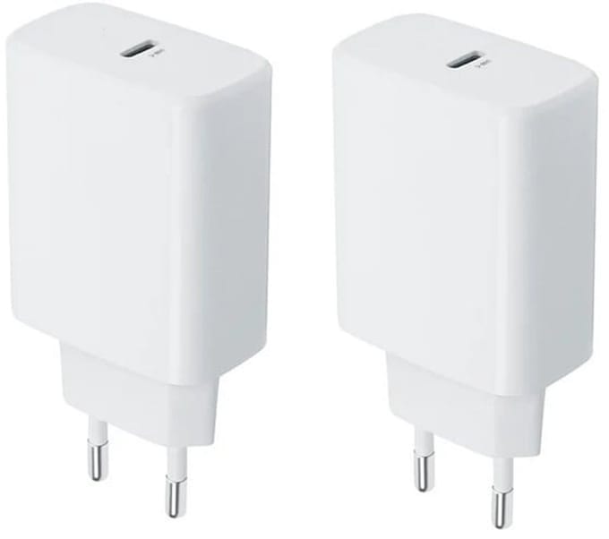 2 stuks OneOne 45W super snellader. Witte USB C oplader. PD lader adapter past op Apple iPhone 13 Mini, iPhone 13 Pro, iPhone 13 Pro Max, iPhone 14, iPhone 14 Plus, iPhone 14 Pro, iPhone 14 Pro Max