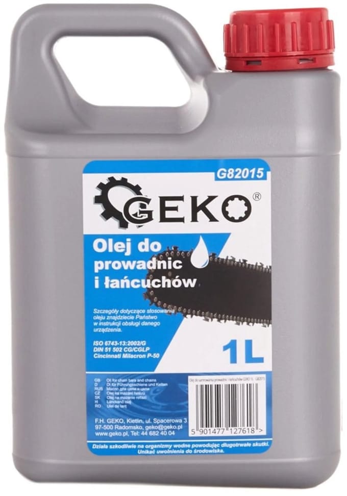 GEKO Kettingzaagolie - Smeermiddel voor Ketting en Zaagblad - 1L