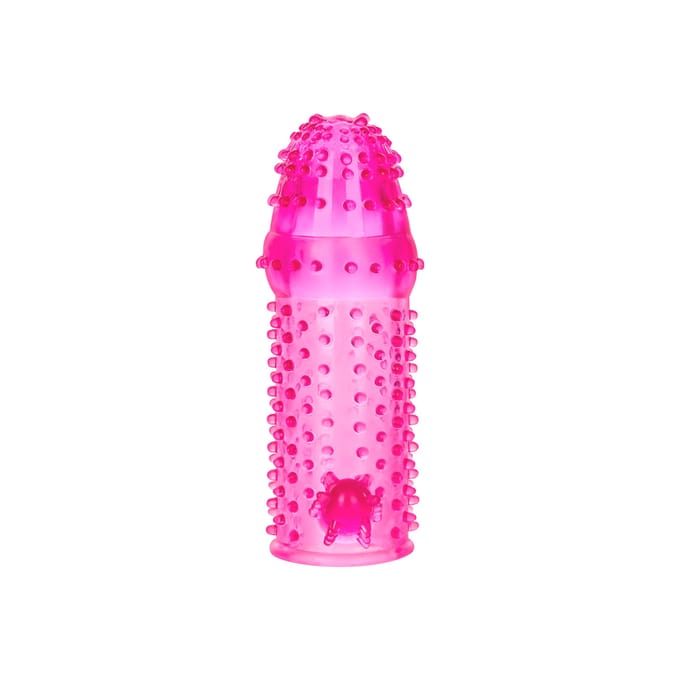 Genoppte Penishuls met Klitorisreizer, 13 cm