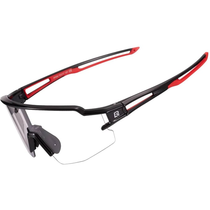 Rockbros 10173 Photochromic UV400 Cycling Glasses - Black and Red