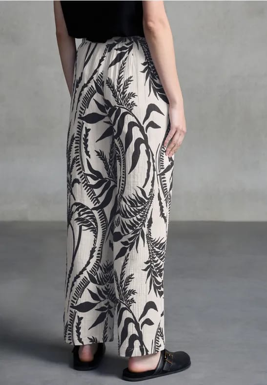 Mousseline broek Wide Legs