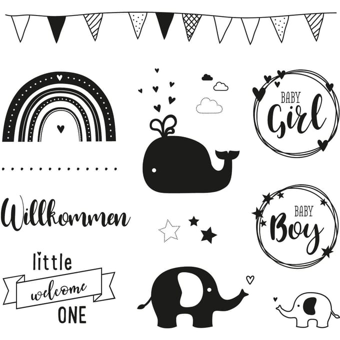 Clear Stamps "Welcome Baby"