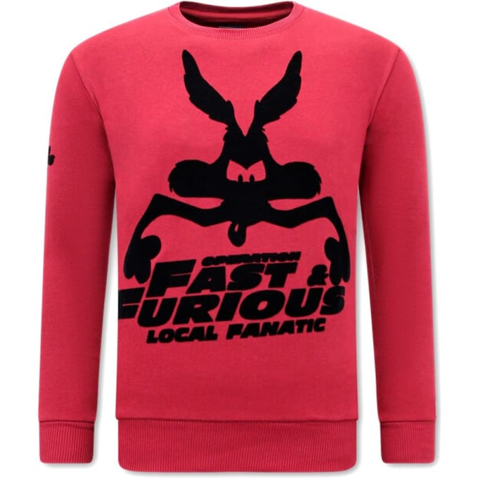 Heren Sweater - Fast and Furious - Bordeaux